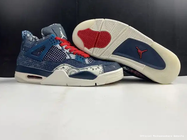 Official Maikesneakers 4 Sashiko Retro SE CW0898-400 Jordan Air 0529